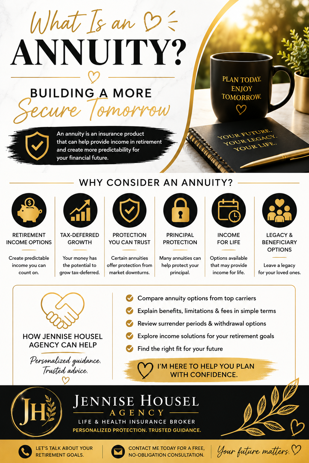 What Is an Annuity? How Jennise Housel Agency Can Help You Plan for the Future